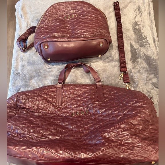 Dkny Bags Dkny Allure Quilted Travel Set Includes Backpack Duffle